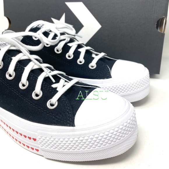 Converse Ctas Lift Black University Red Platform W - Picture 8 of 10